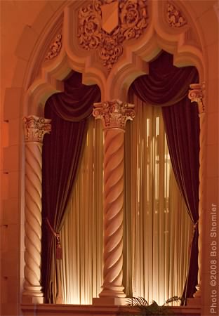 lobby organ pipe chamber shutters