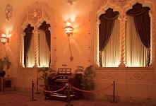 Lobby organ console and shutter arches