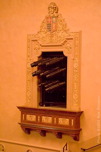 Juliet balcony open with stage lights