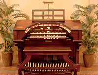 Lobby organ console